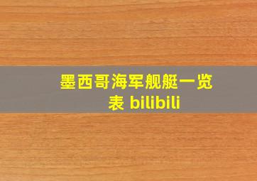 墨西哥海军舰艇一览表 bilibili